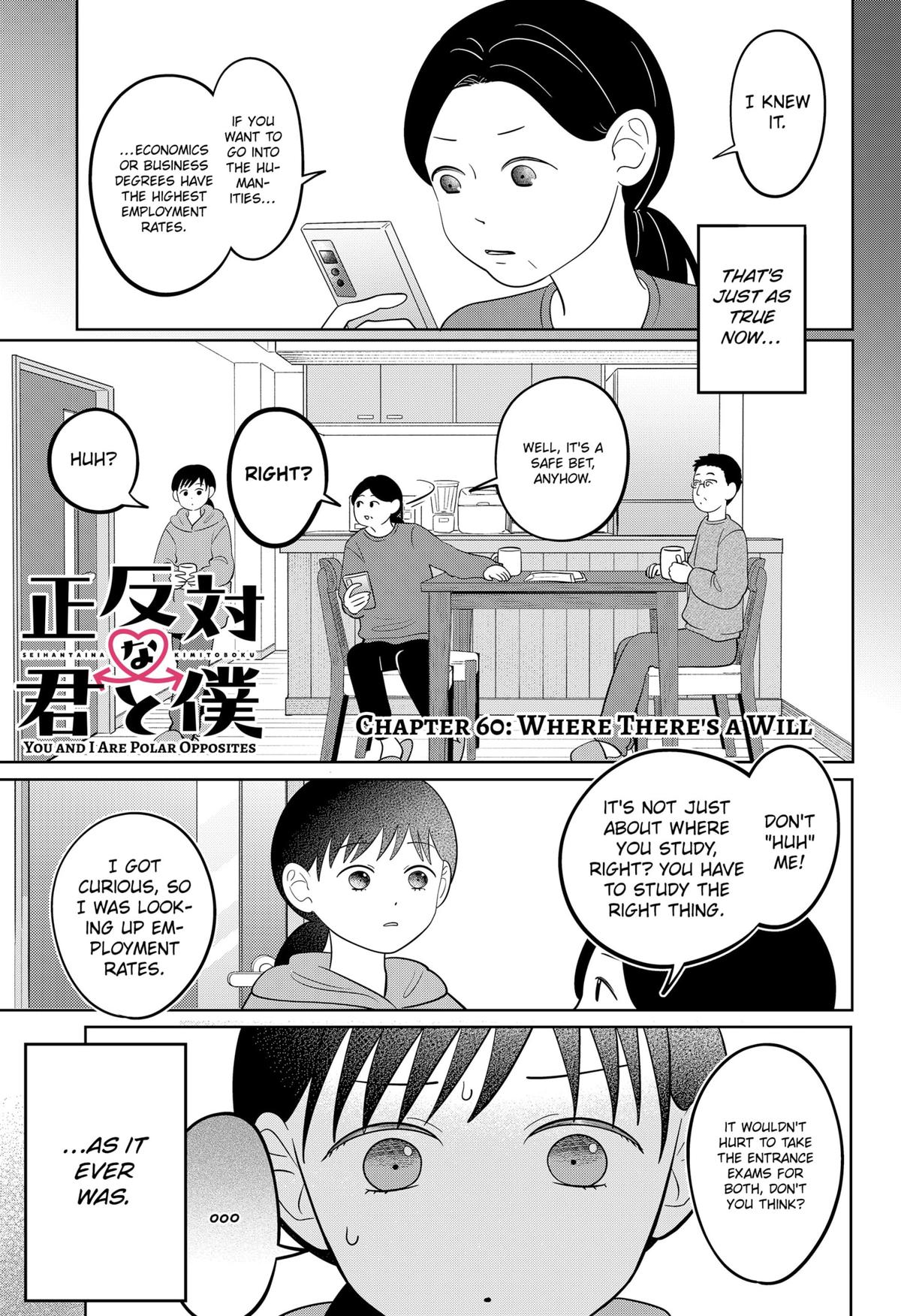 Read You and I Are Polar Opposites Manga Online